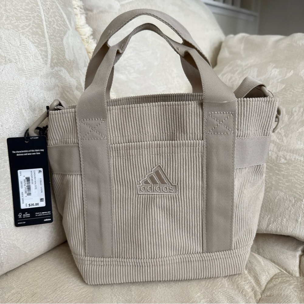 Adidas Light beige corduroy Tote